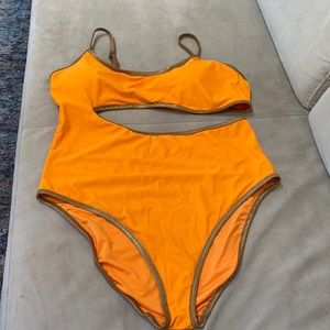 Cutout one piece bathing suit
